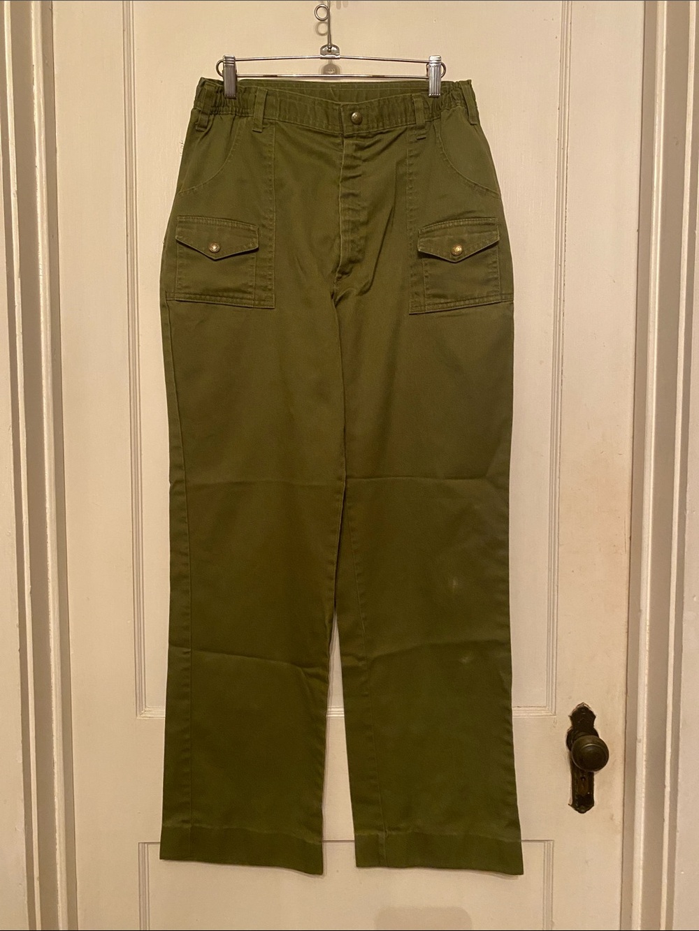 V! Vintage Boy Scout Pants Olive Green Chino Straight BSA Official Uniform